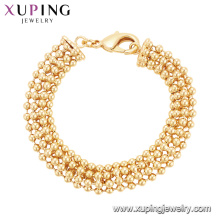 75122 Xuping тяжелые золотые ювелирные украшения образцы специальных бисера латунь браслет Китай оптом